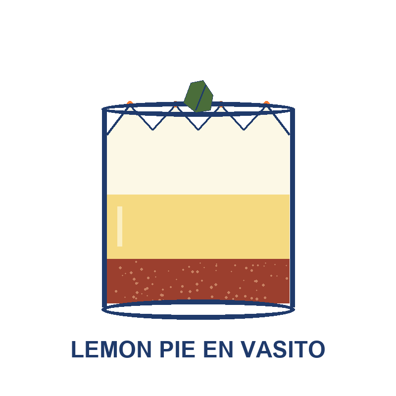 Lemon pie en vasito